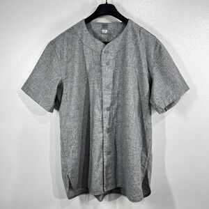 Ebbets Field Flannels Authentic Wool Blend Baseball Jersey Gray Blank XL USA